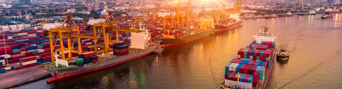 Container Cargo Ship on the Water