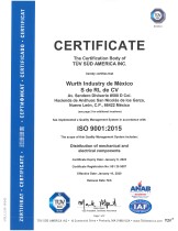 ISO 9001: 2015 Wurth Industry de Mexico