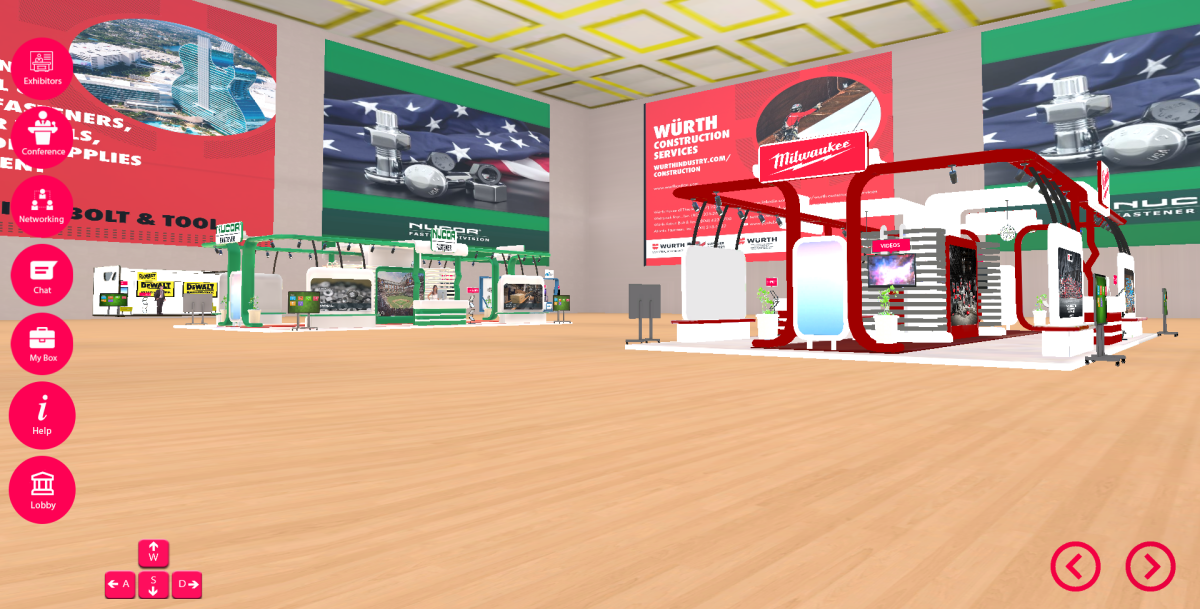 WCS Supplier Day Screenshot of Exhibition Hall